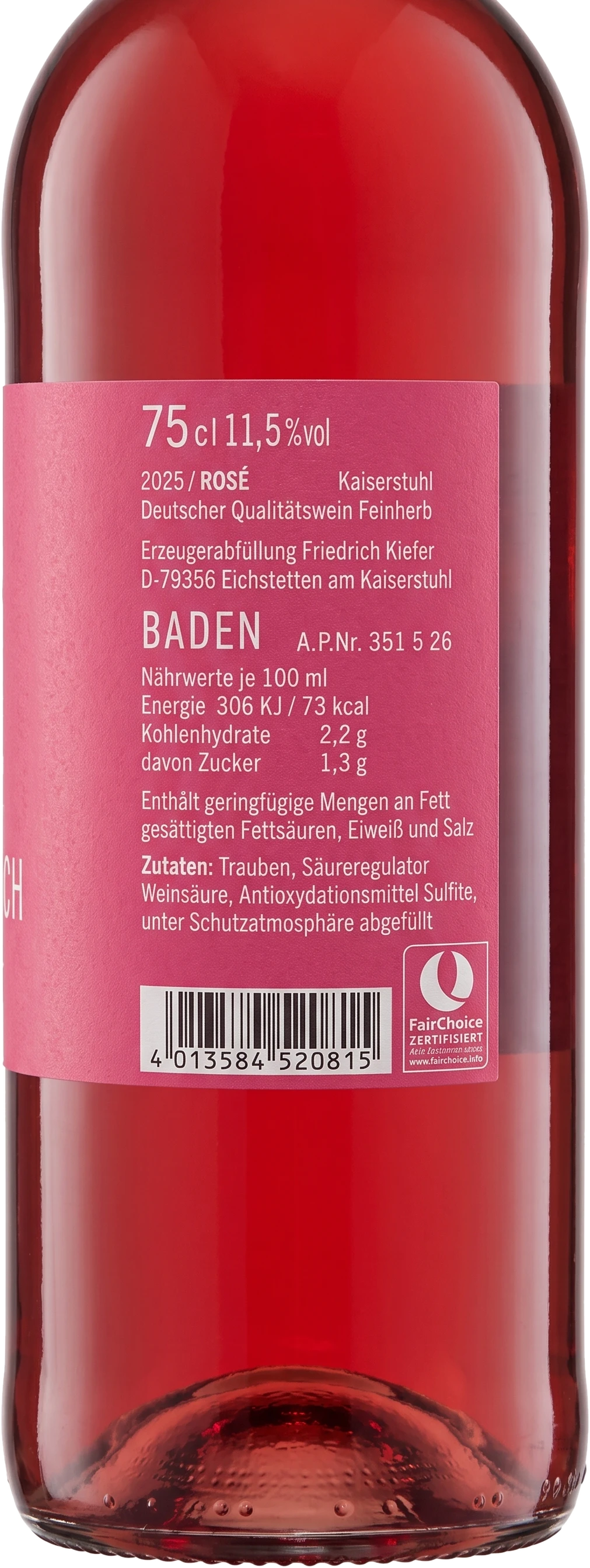 Kiefer Schmetterlinge im Bauch Rosé feinherb