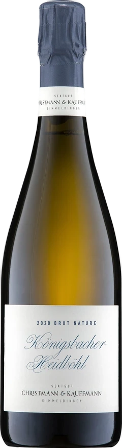 Flasche Königsbacher Heidböhl Spät- & Weißburgunder Qualitätsschaumwein aus der Pfalz von Weingut A. Christmann