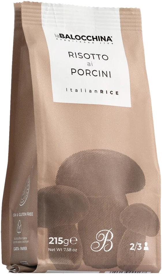 La Balocchina Risotto ai porcini – Risottomischung mit Steinpilzen in einer Packung