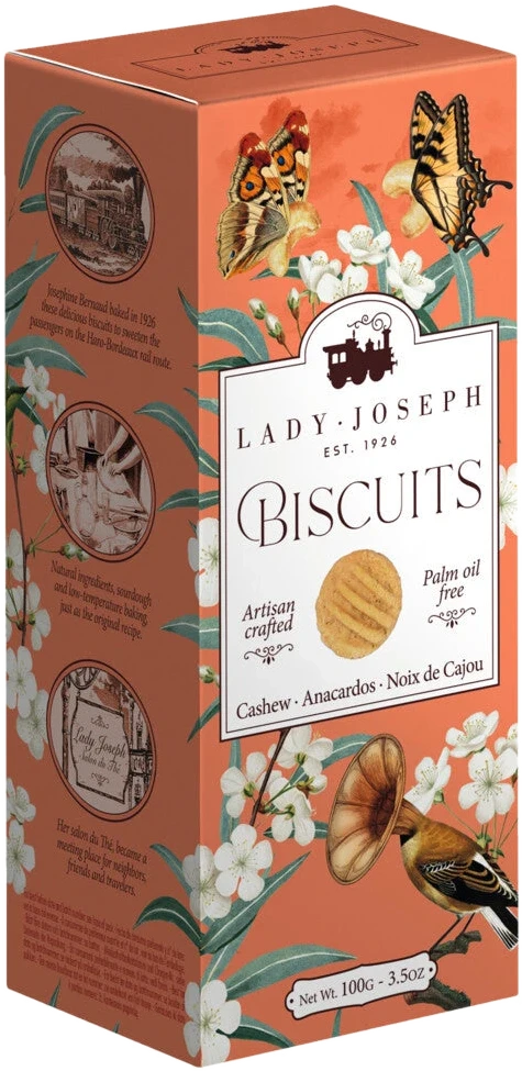 Lady Joseph Cashew Biscuit – kleine, knusprige Cashew-Kekse mit buttrigem Aroma und feinem Salzakzent.