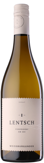 Lentsch Weissburgunder wine bottle from Weingut Lentsch GesnbR, white wine in a green bottle