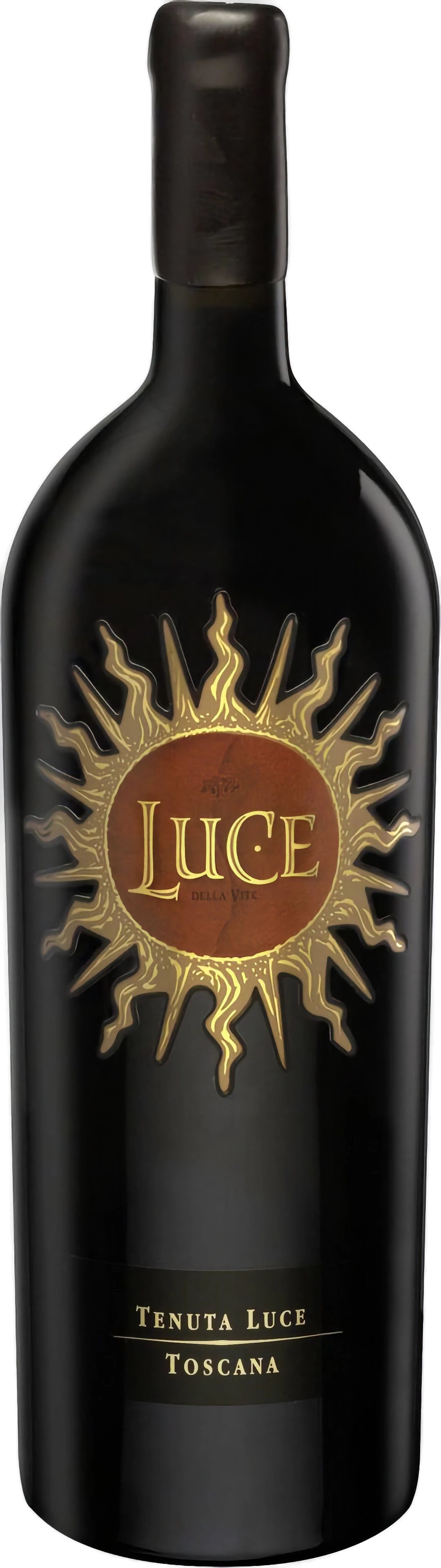 Luce della Vite Luce Toscana IGT 6,0-Liter-Imperiale, tiefroter Super Tuscan aus Sangiovese und Merlot, stehende Flasche