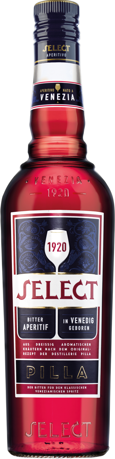 Montenegro Group Select Bitter Aperitif, braune Flasche mit gelbem Etikett, Kräuterbitterlikör