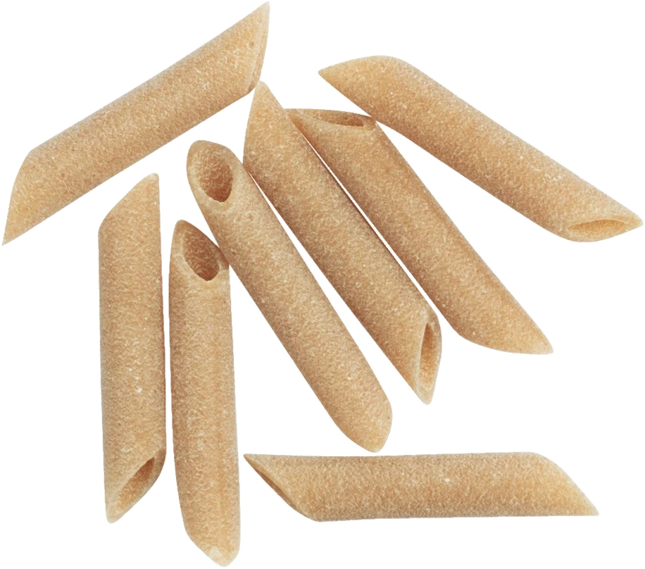 Penne Lisce Turanici Bio aus Senatore-Cappelli-Hartweizen, glatte Oberfläche, italienische Bio-Pasta in Verpackung