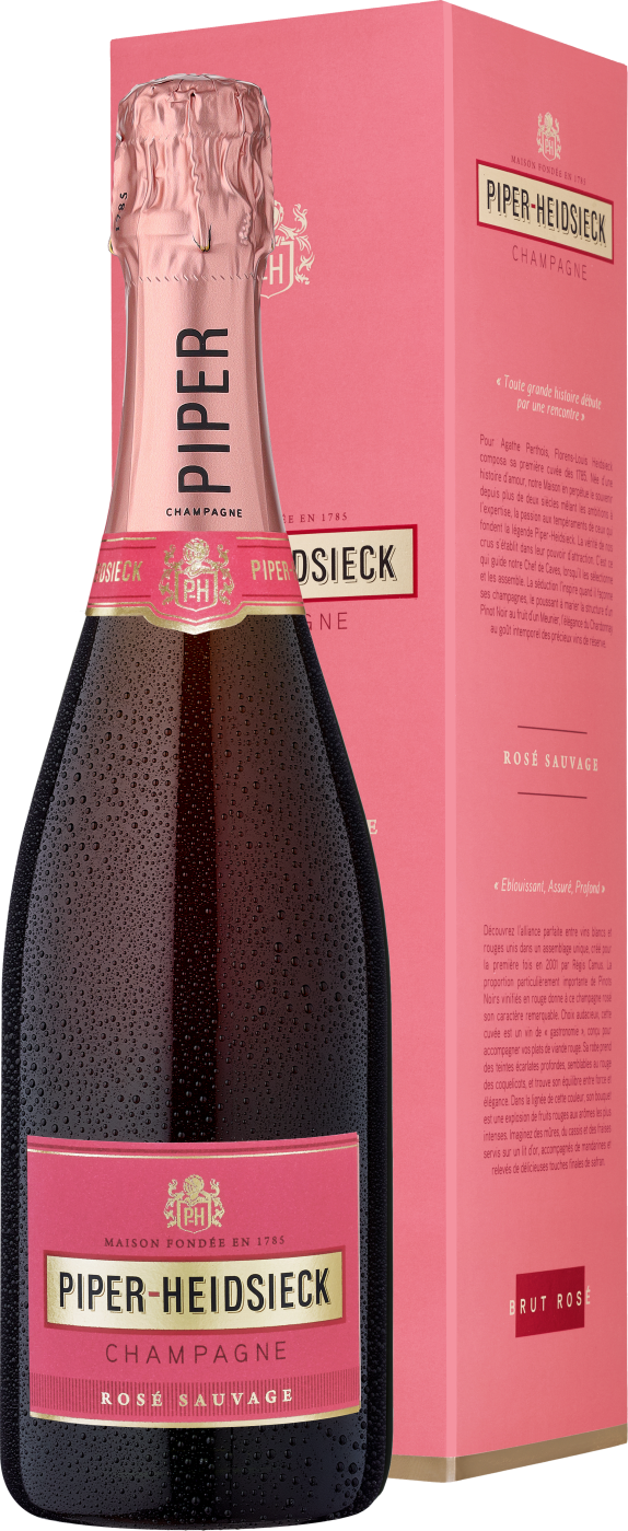 Piper-Heidsieck Champagner Brut Rosé »Sauvage« in Geschenkverpackung 0.75L