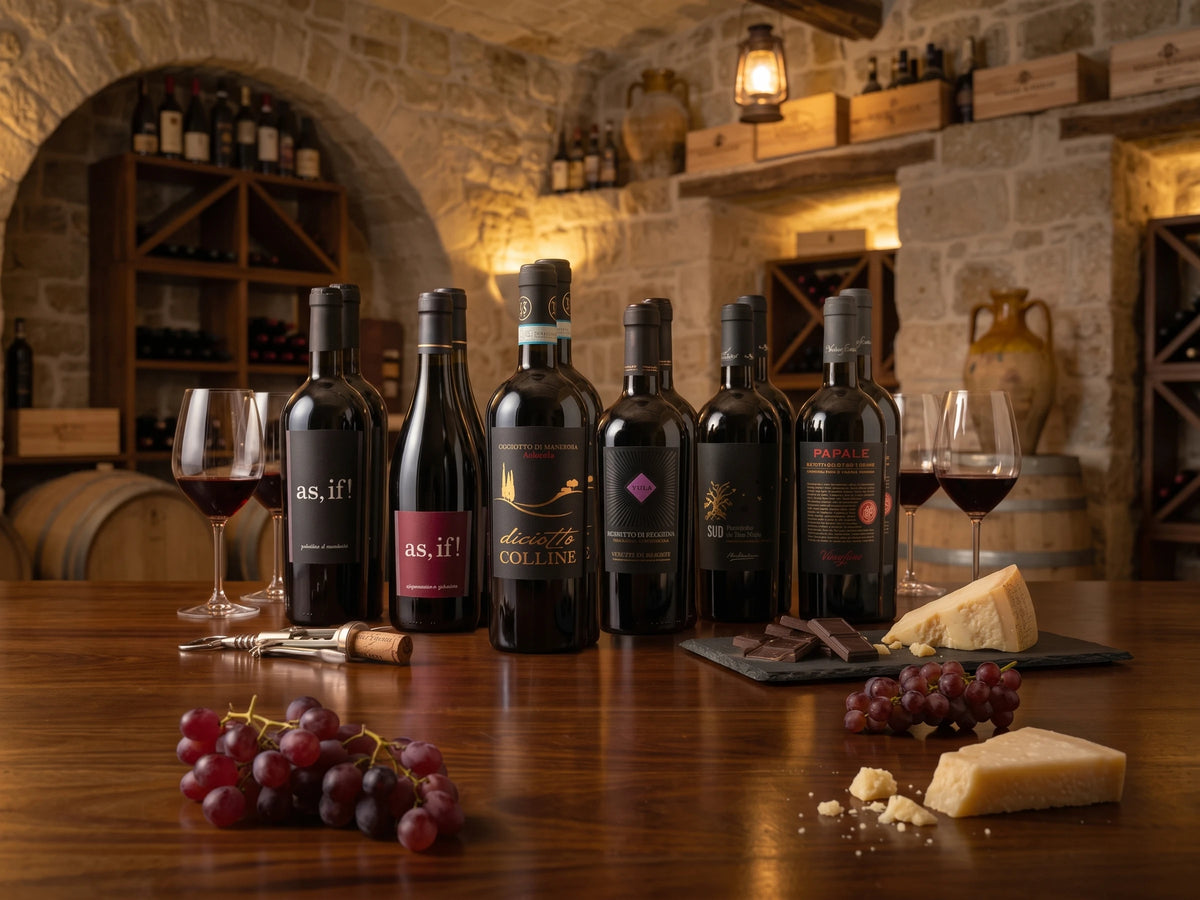 Vinoscout Primitivo Sample pack: 12 bottles of Apulian red wines from Torrevento and Vigneti del Salento in a box