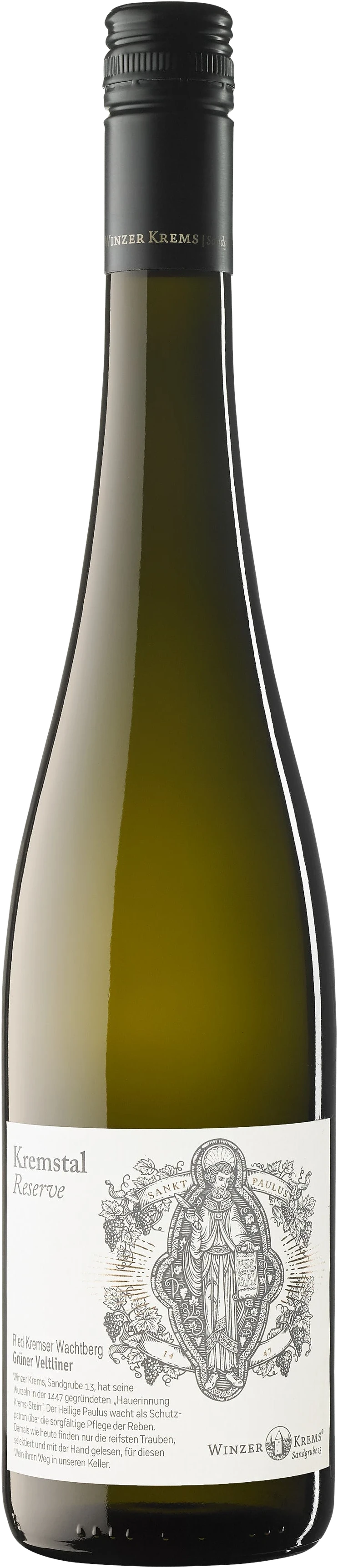 Weißweinflasche Ried Kremser Wachtberg Grüner Veltliner Kremstal DAC Reserve von Winzer Krems eG