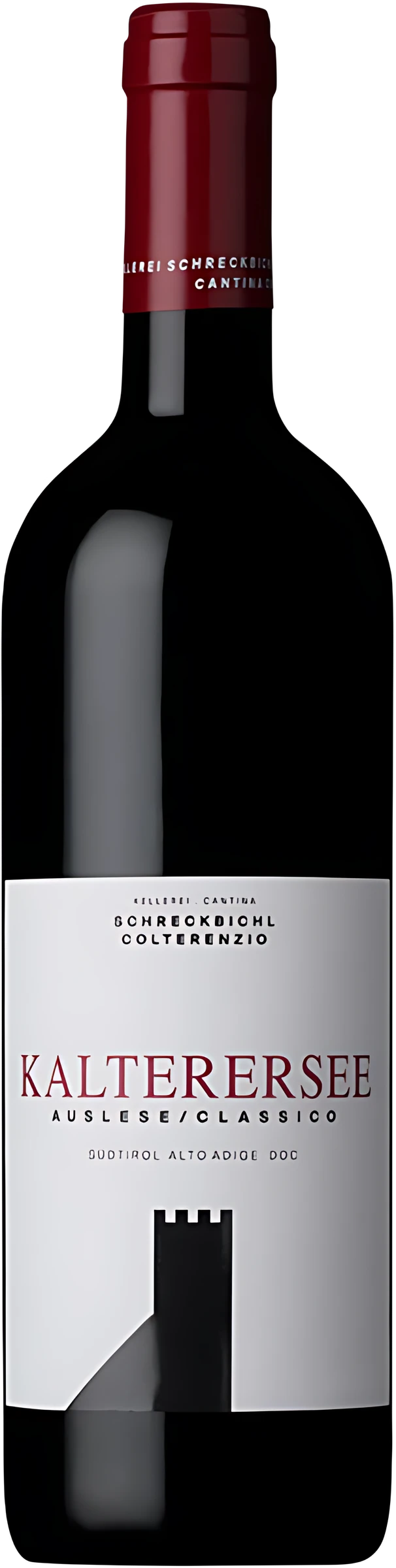 Weinflasche Kellerei Schreckbichl Kalterersee Auslese klassisch, Rotwein