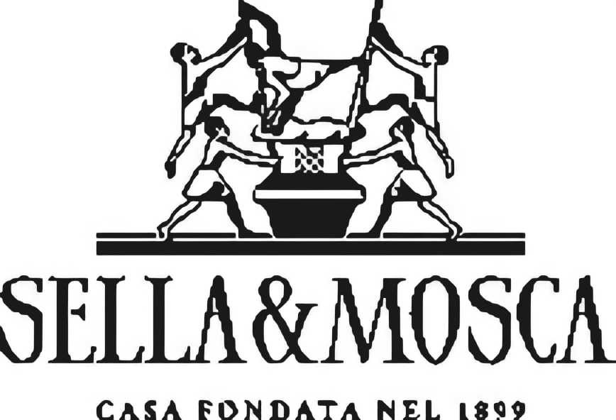 Logo des sardischen Weinguts Sella & Mosca, gegründet 1899 in Alghero.