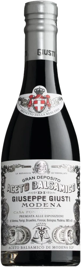 Giusti Aceto Balsamico di Modena IGP 1 Medaglia d'Argento – dunkle Flasche mit Etikett