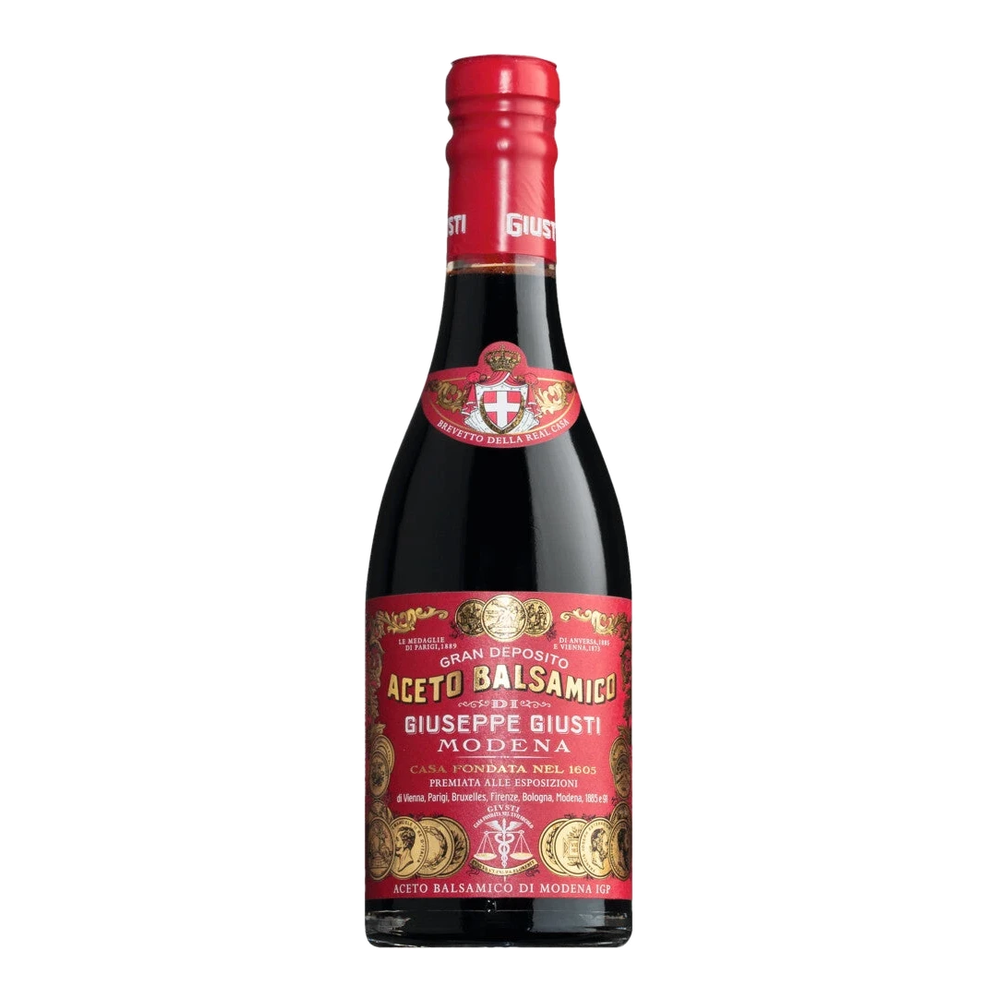 Dunkle Flasche Aceto Balsamico di Modena IGP 3 Med. d'oro, Balsamessig aus Modena