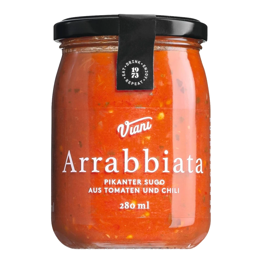 Jar of Arrabbiata – spicy sugo with chilli, red tomato sauce with chilli pieces