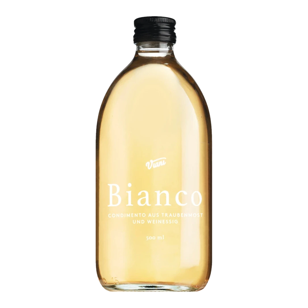 Flasche BIANCO Condimento Bianco von Antonio Viani, italienischer Weißweinessig mit Traubenmost