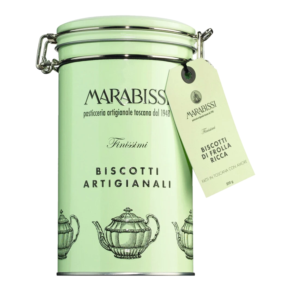 Pasticceria Marabissi Biscotti frolla ricca al burro Verde – mürbe Butterkekse in grüner Dose