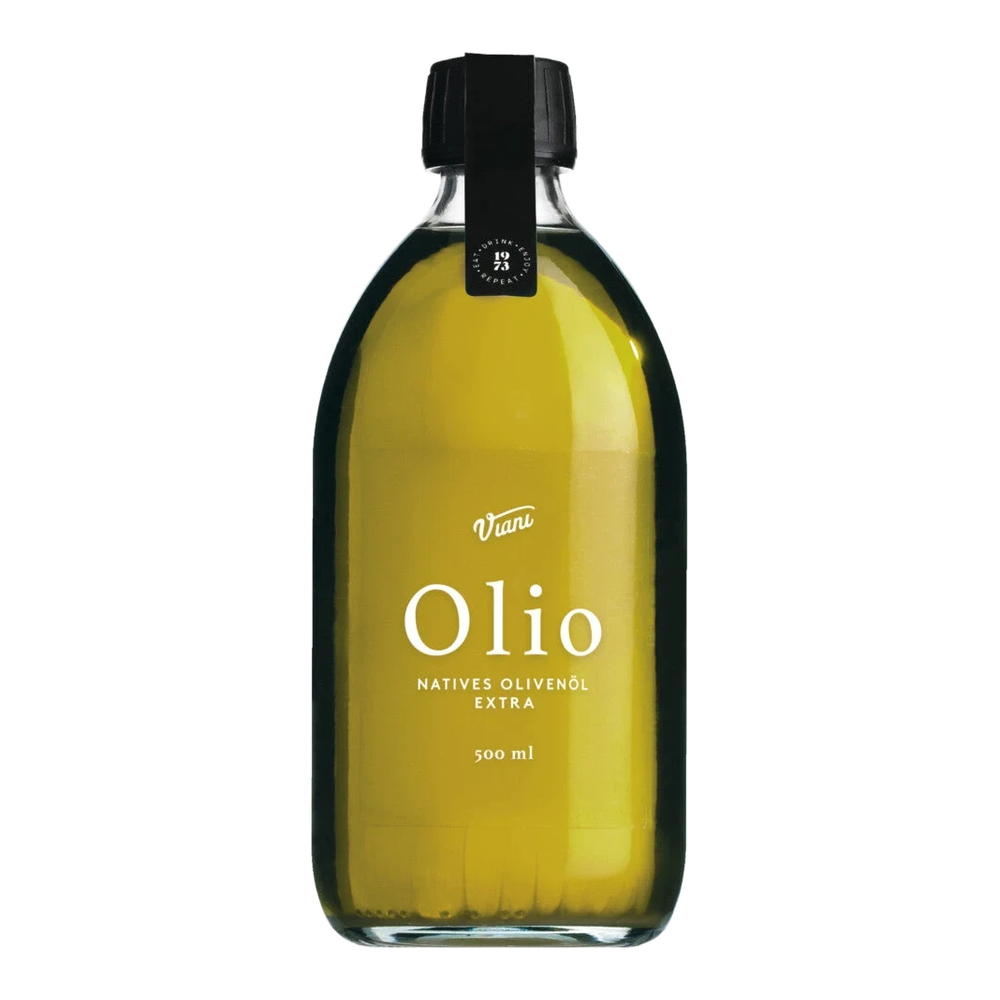 OLIO Olio d'oliva extra vergine – italienisches Extra-Vergine-Olivenöl, dunkle Glasflasche