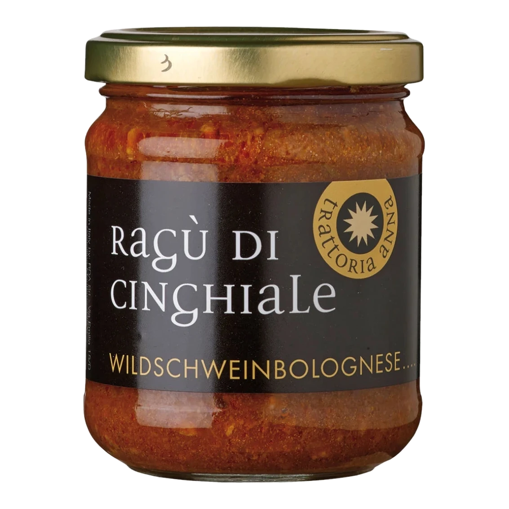 Trattoria Anna Ragu di Cinghiale 180g – Wildschwein-Ragù-Sauce im Glas