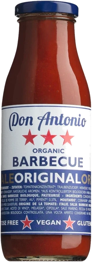 Casina Rossa Salsa Barbecue Organic – Jar of Italian organic tomato-based BBQ sauce with chili and herbs