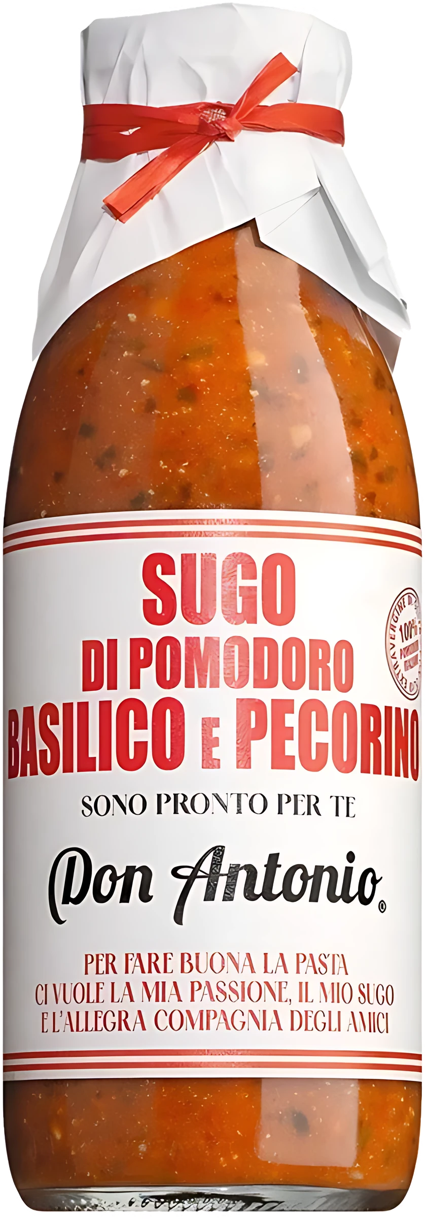 Casina Rossa Sugo al basilico e pecorino – Tomato sauce with basil and pecorino in a jar