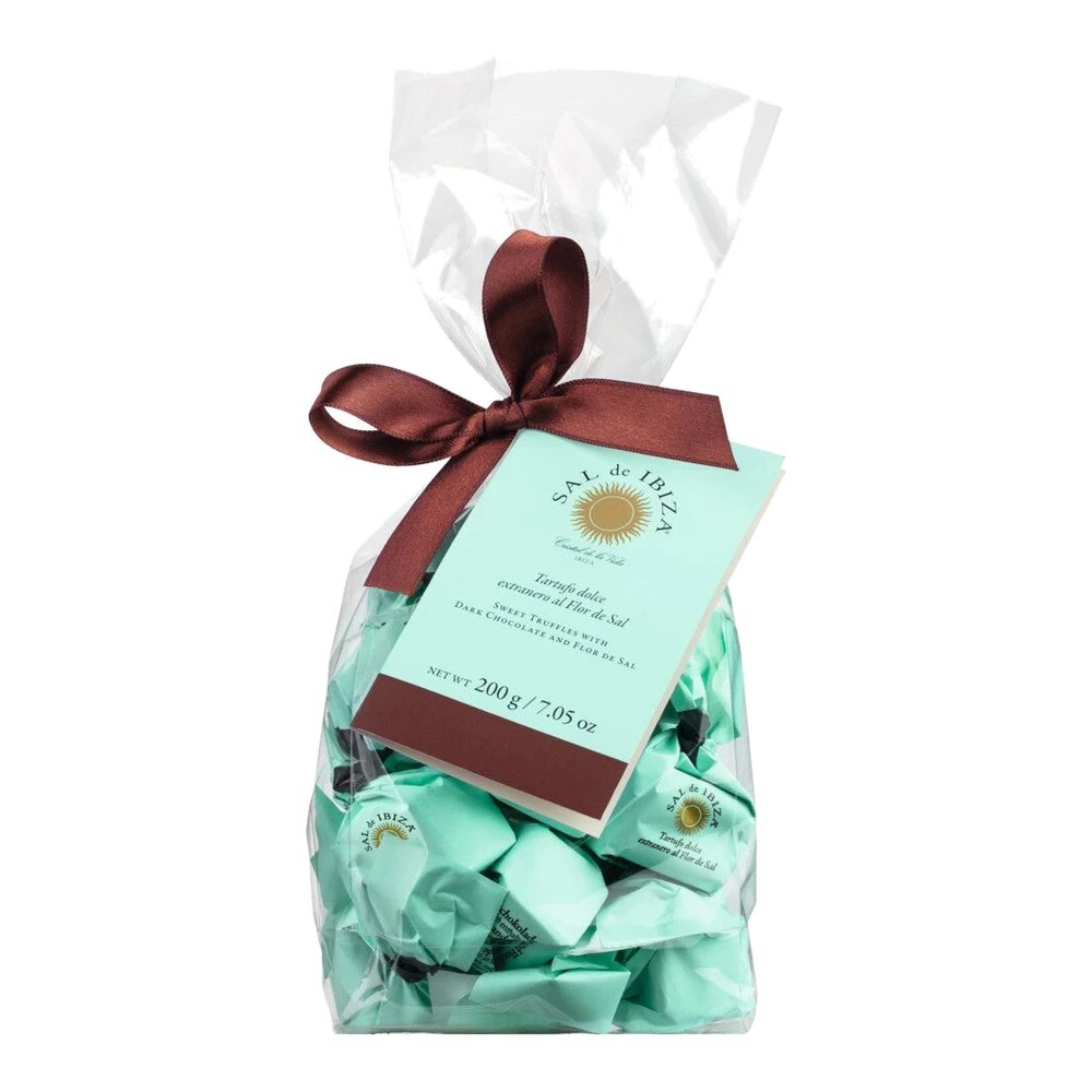 SAL de IBIZA Tartufi dolci extranero al Flor de Sal – dark chocolate truffles with sea salt from Ibiza.
