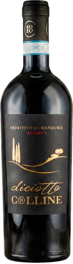 Torrevento Diciotto Colline Primitivo di Manduria Riserva DOC – Value pack with 12 bottles of Apulian red wine