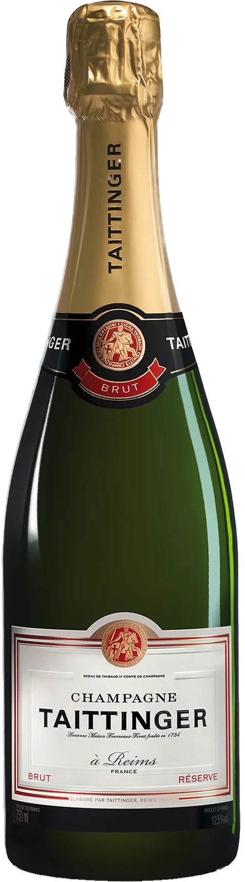 Champagne Taittinger Brut Réserve in gift packaging