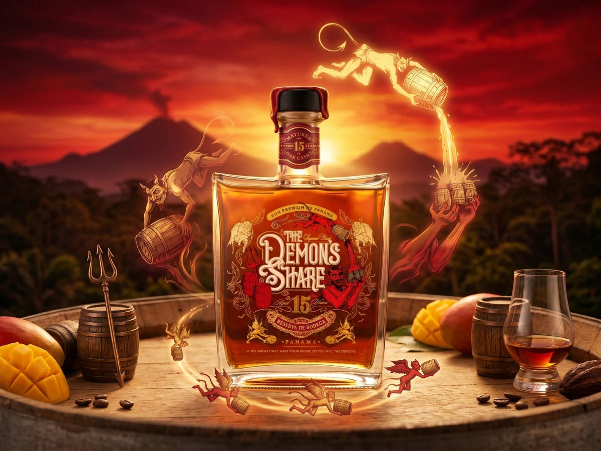 Flasche Panama-Rum The Demons Share 15 Years old von The Demons Share Rum Ltd.