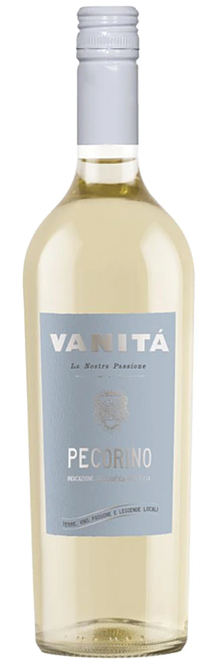 Fantini Group Vanita Pecorino Terre di Chieti – strohgelber Weißwein aus den Abruzzen in einer schlanken Flasche