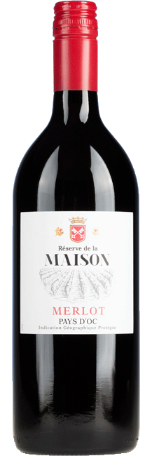 Merlot Reserve de la Maison Vin de Pays d'Oc 1,0 l