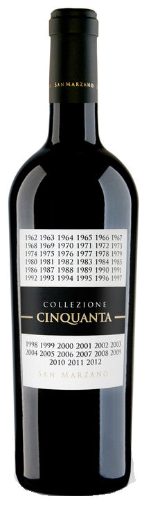 Collezione Cinquanta Vino Rosso d'Italia San Marzano