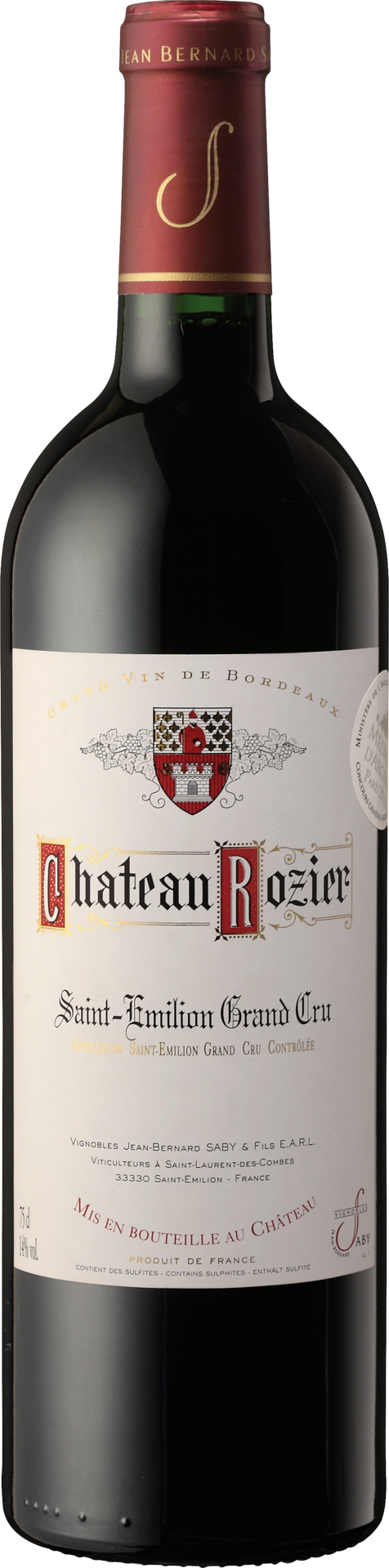 Famille Saby Château Rozier Grand Cru Saint Émilion