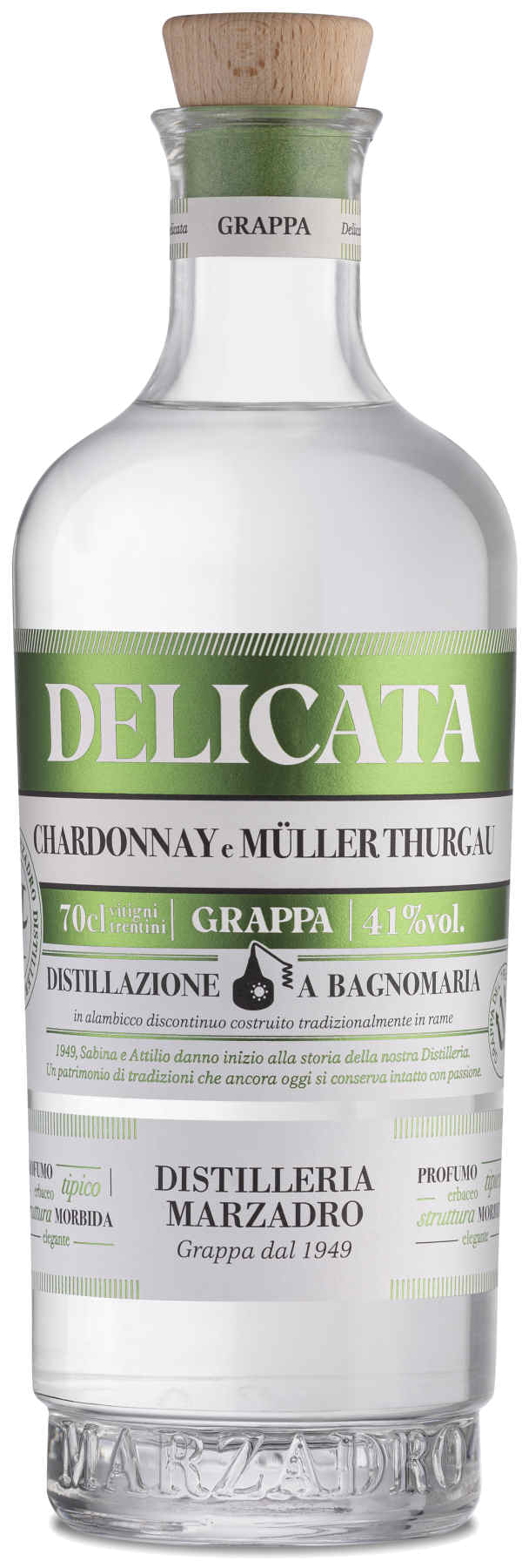 Marzadro Grappa Bivitigno Delicata 0,7L