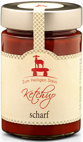 Zum Heiligen Stein Ketchup scharf 400g