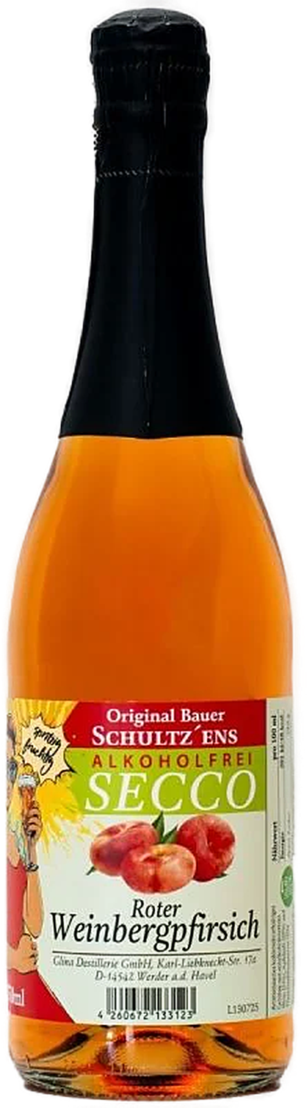 Weinbergpfirsich Secco alkoholfrei