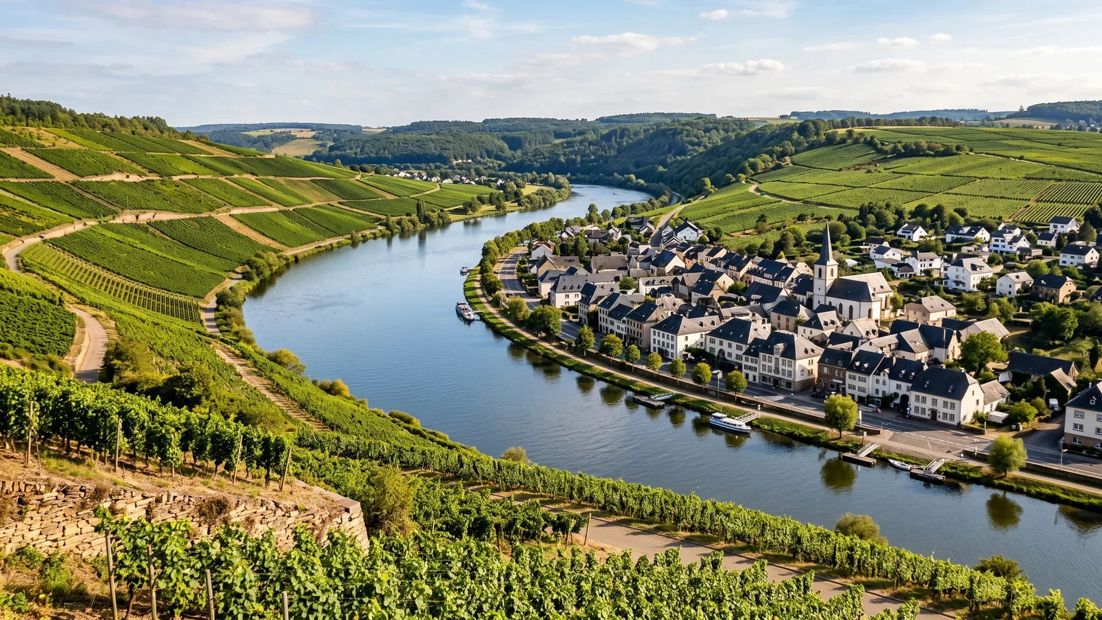 Wine landscape in Luxembourg