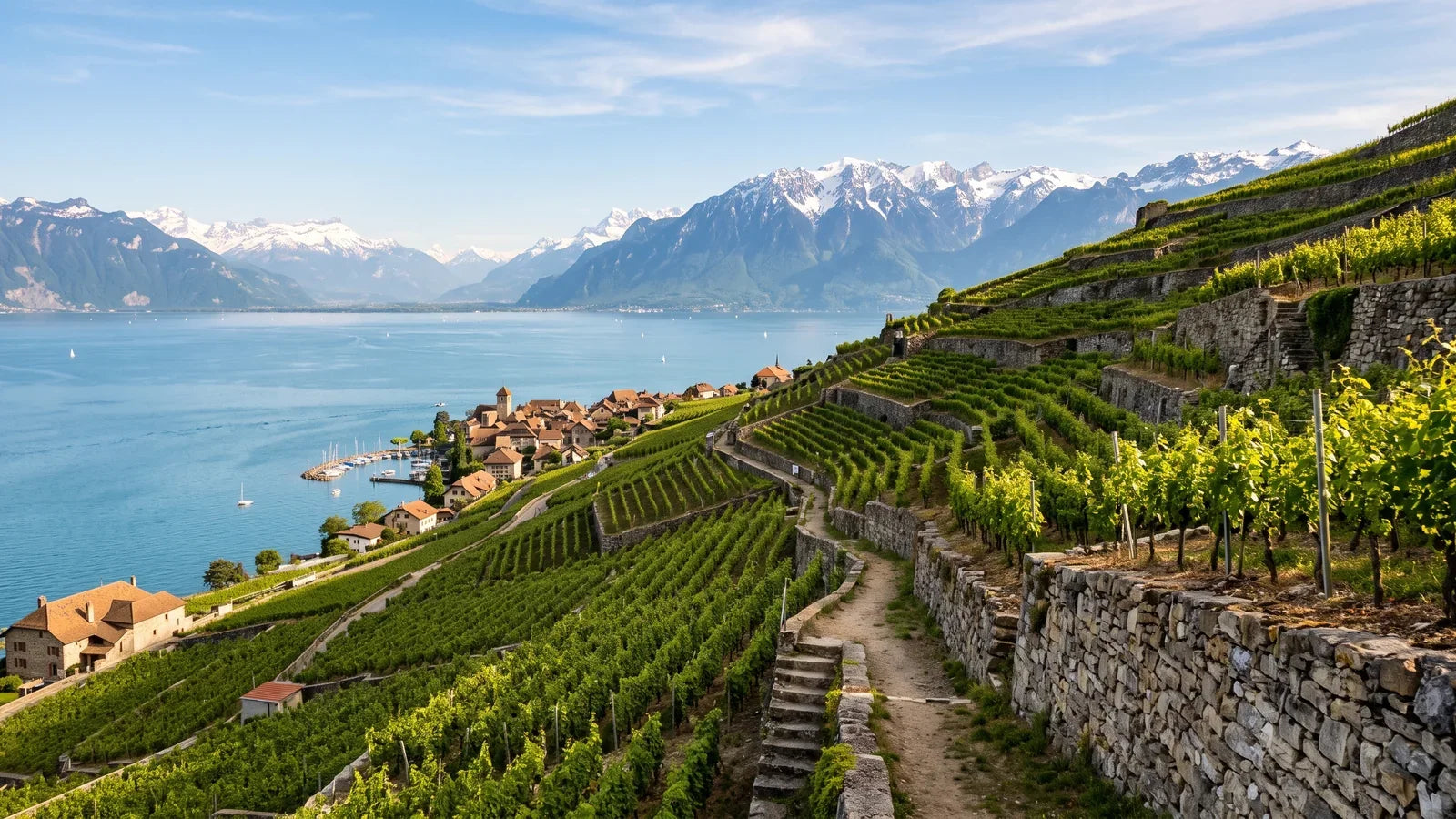 Wine landscape in Switzerland