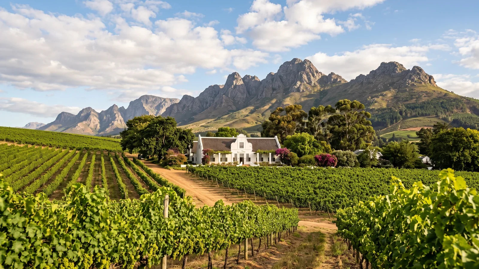 Wine landscape in South Africa