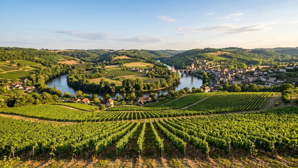 Wine landscape of the Cahors region
