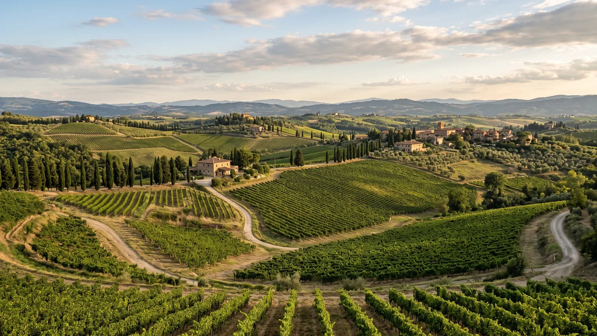 Wine landscape of the Chianti region