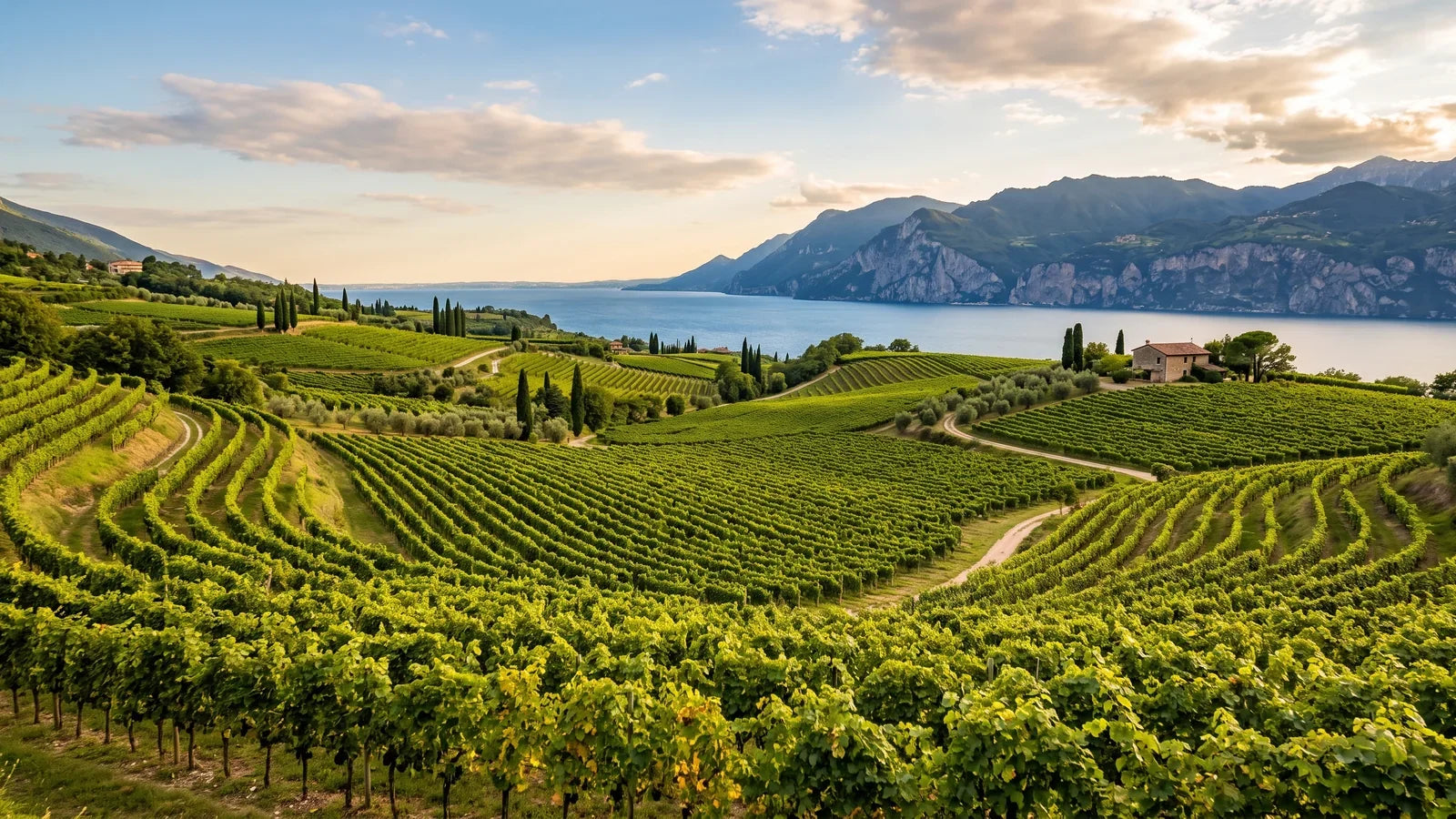 Weinlandschaft der Region Gardasee