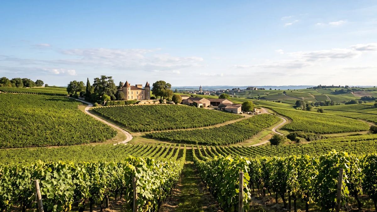 Wine landscape of the Gironde region