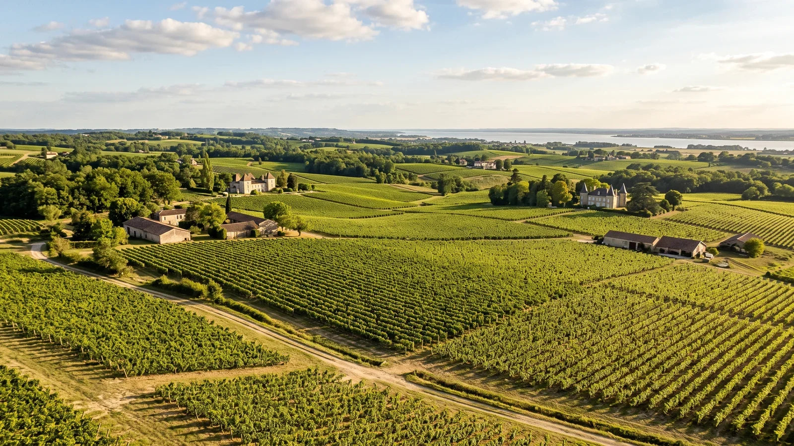 Wine landscape of the Haut-Médoc region