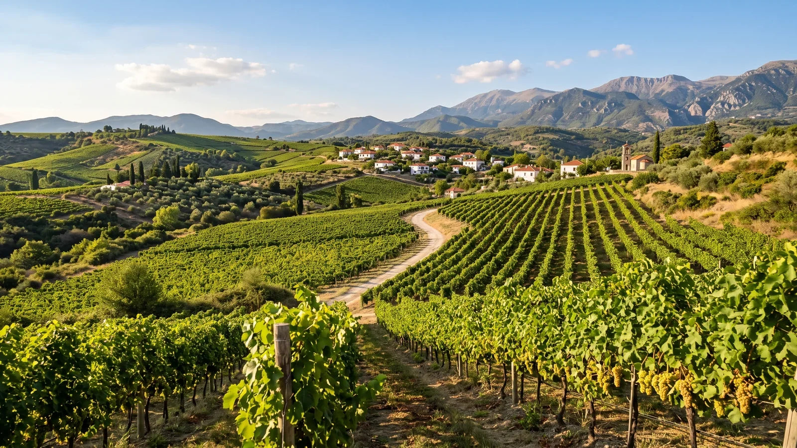 Wine landscape of the Malagousia region