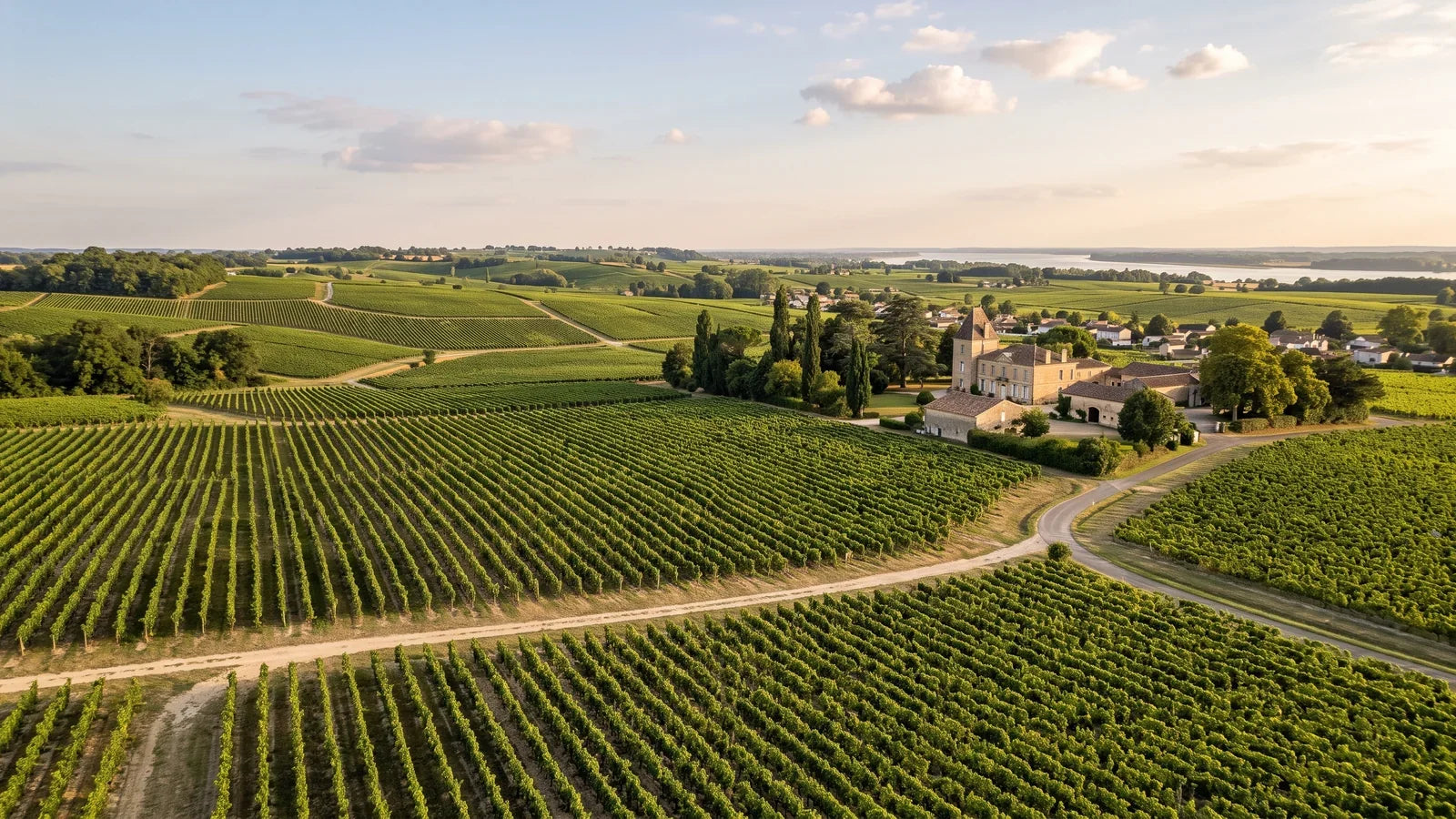 Wine landscape of the Médoc region