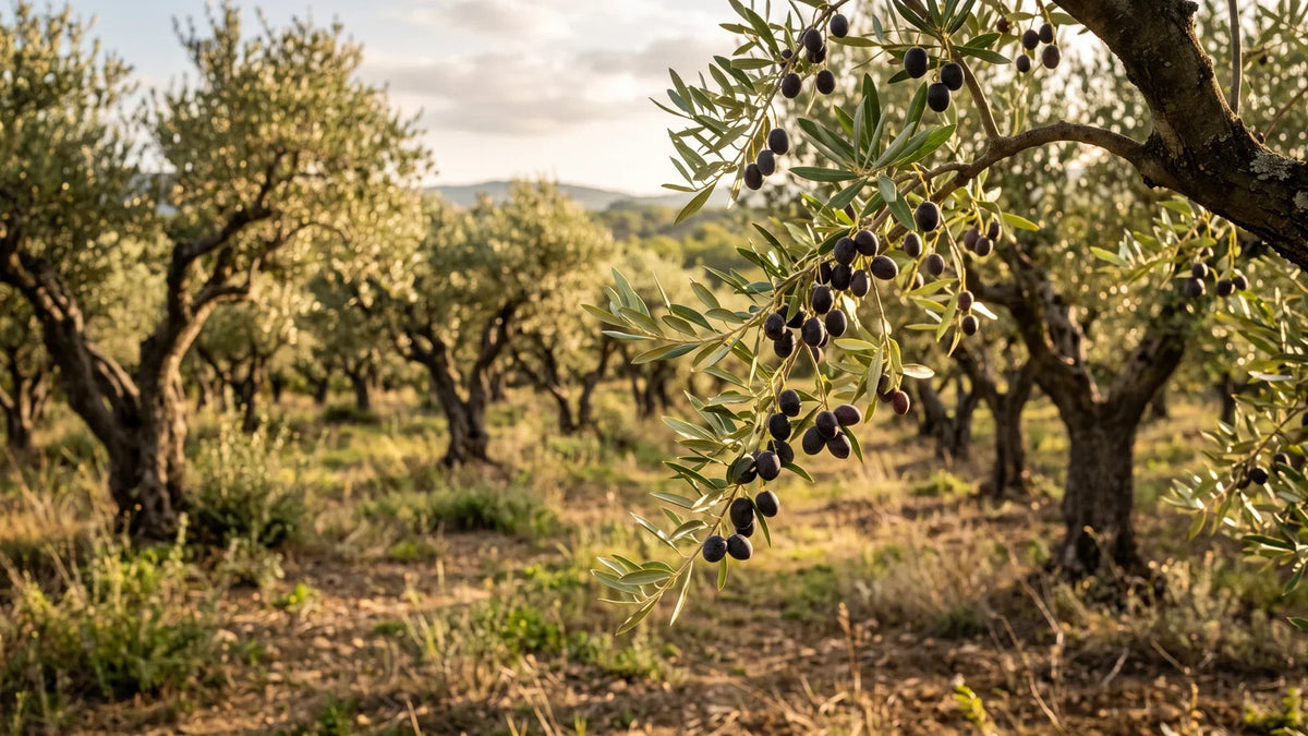 Olive grove of the Domaine Mira Luna in Provence