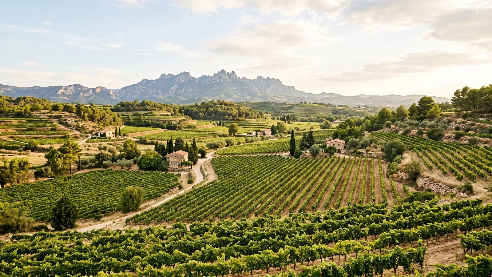 Weinlandschaft der Region Penedès