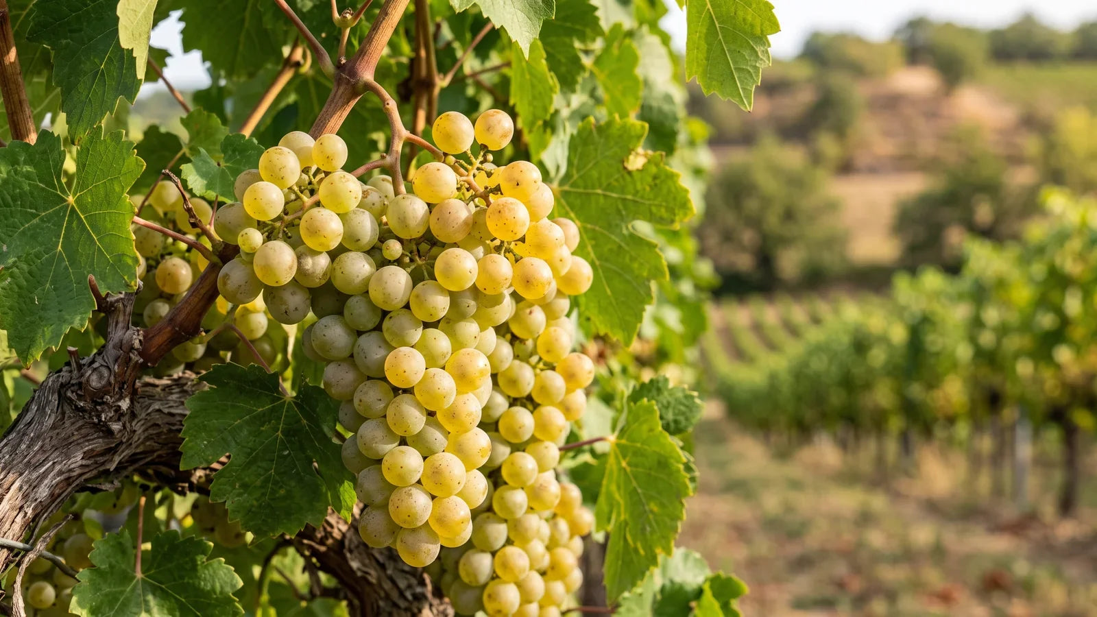 Trauben der Rebsorte Rousanne