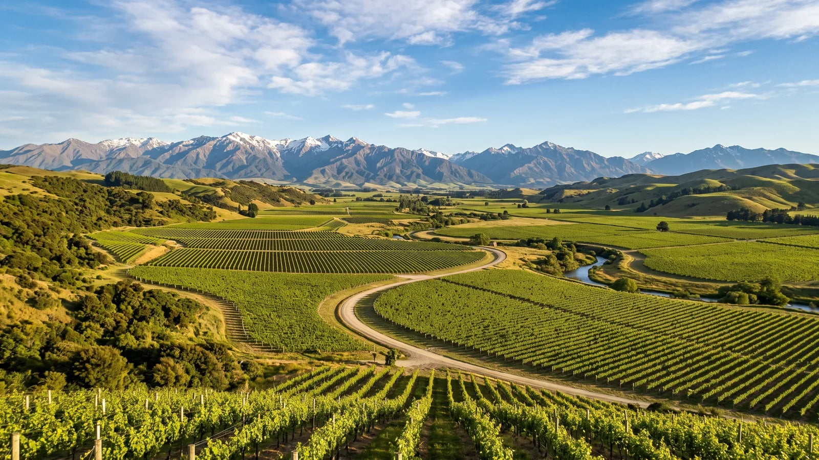 Weinlandschaft der Region South Island