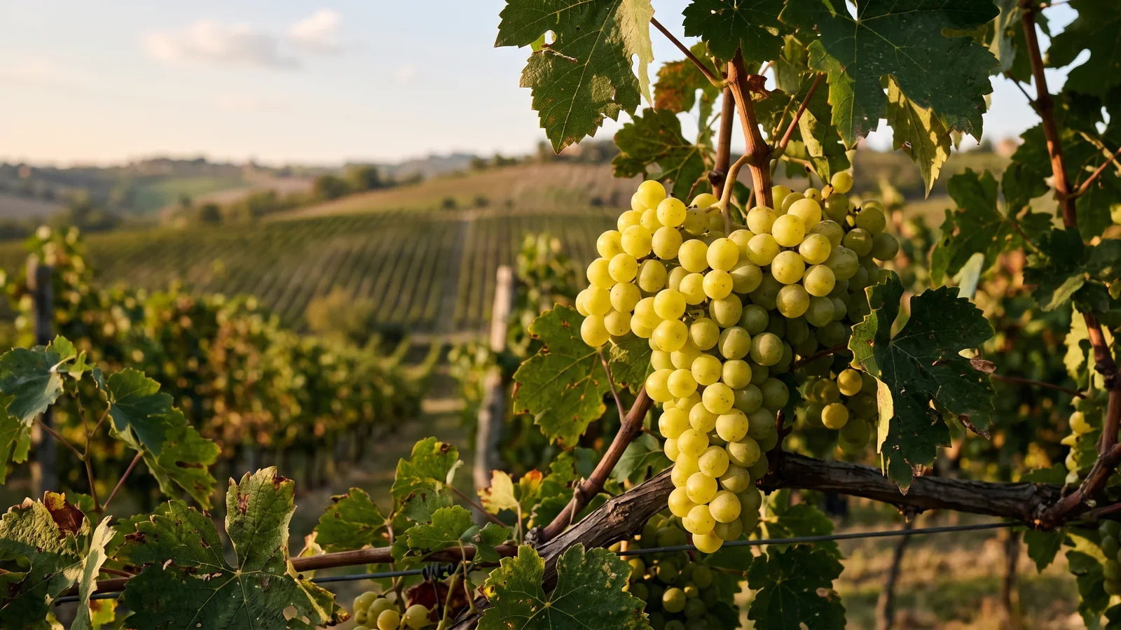 Trauben der Rebsorte Verdicchio