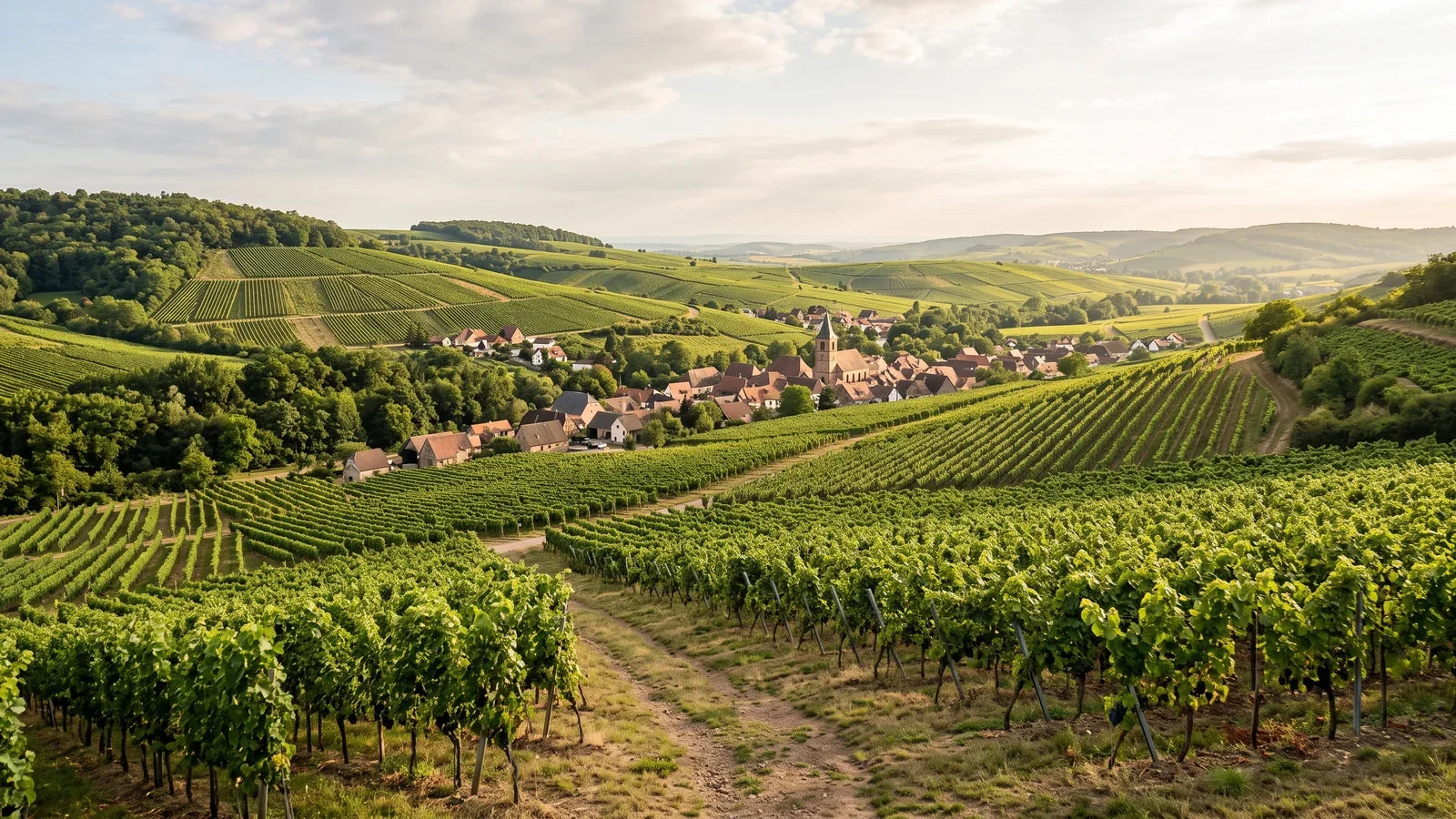 Weinlandschaft der Region Walsheim