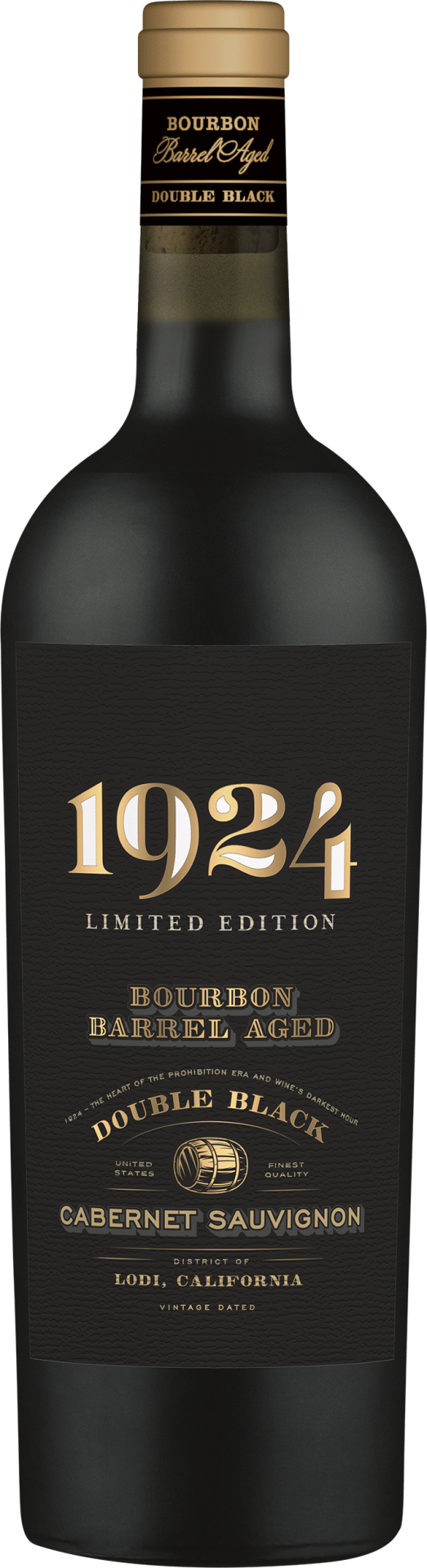 1924 Double Black Bourbon Barrel Aged Cabernet Sauvignon